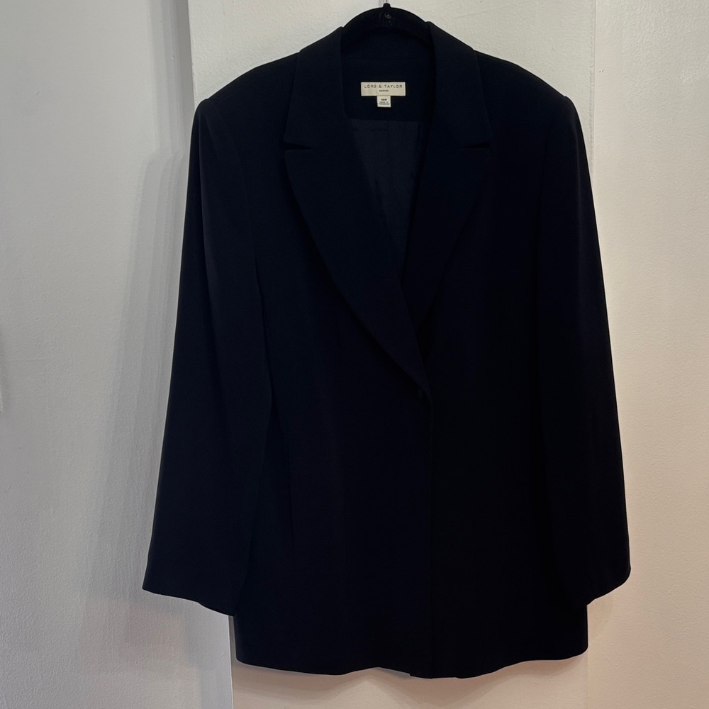 Classic Black Blazer and Dress Set by Lord & Taylor Size 18W - Picture 7 of 7